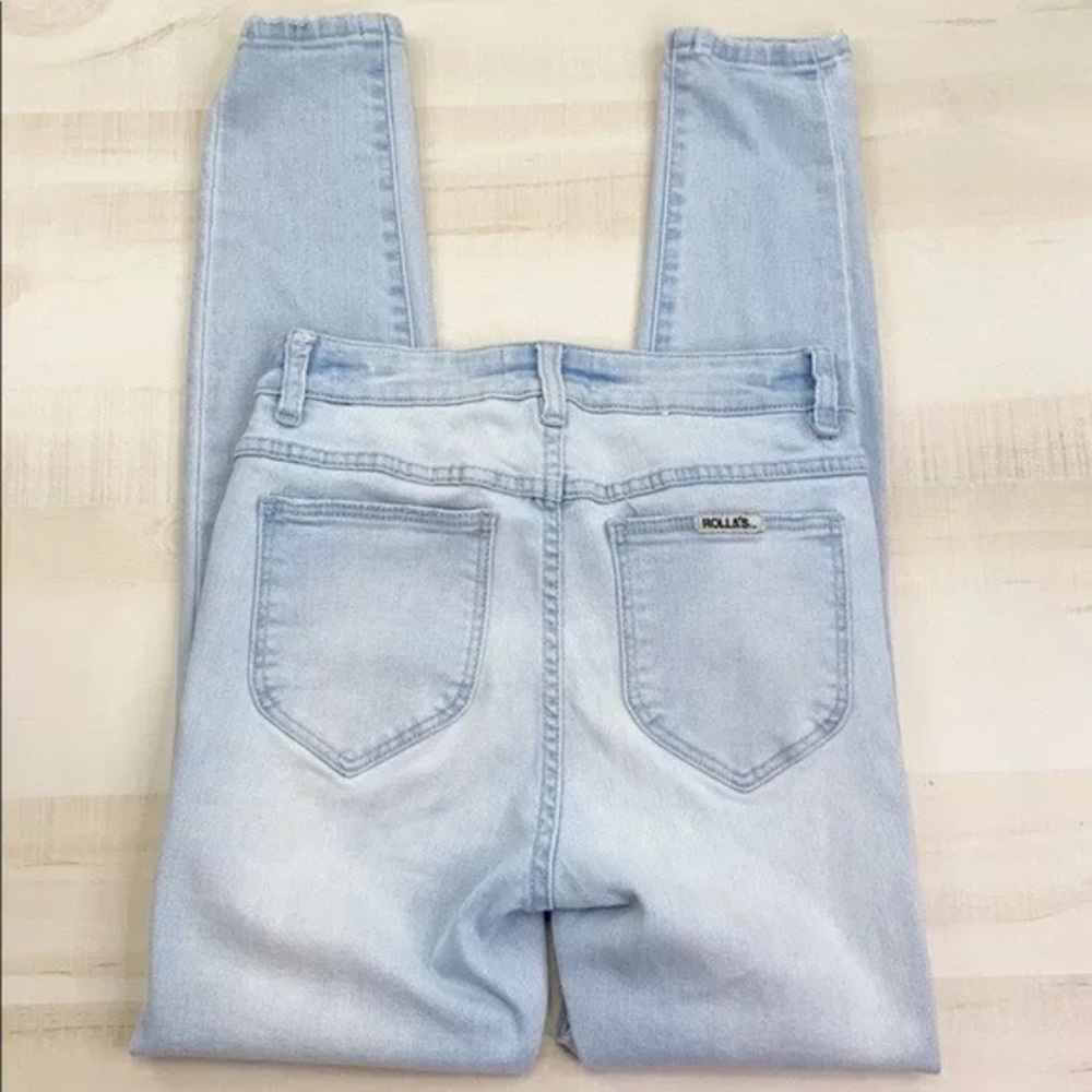 ROLLA’S West Coast Super Skinny In Light Blue Wash - Picture 2 of 10
